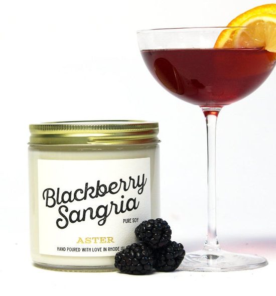 Aster Candle Blackberry Sangria
